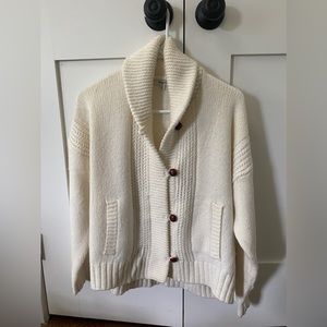 Madewell Women’s Cream Button Down Cardigan in Size XS